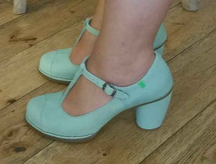 Mes chaussures vert d'eau ! - 1