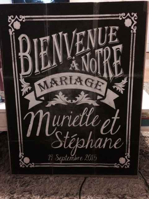 Notre tableau de bienvenue