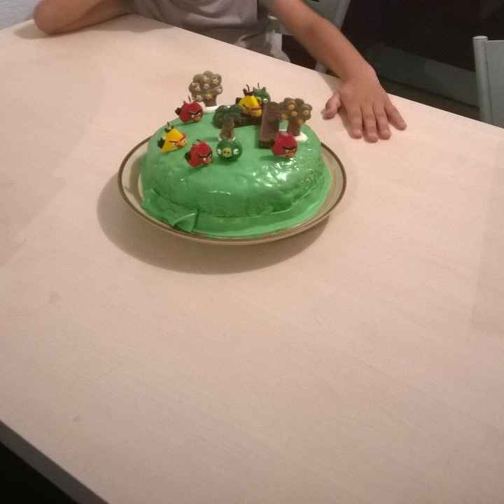 Le gâteau d'anniversaire de mon fiston!