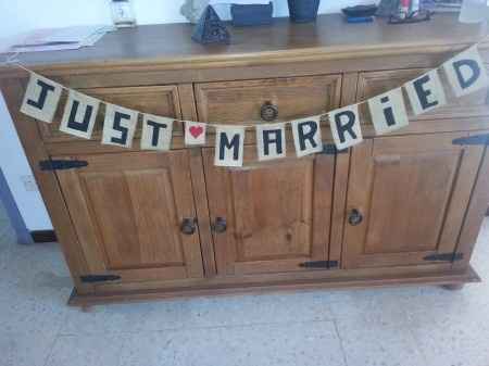 Guilande déco " Just Married"