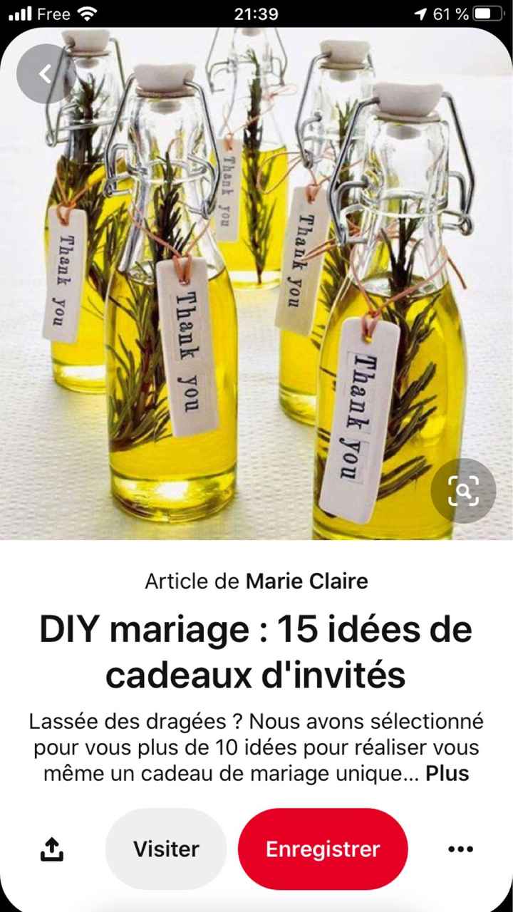 Cadeaux des invités - 1