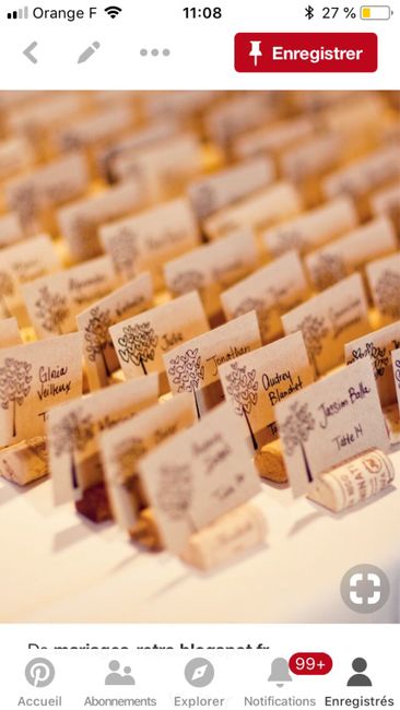 Porte noms pour mariage champêtre 5