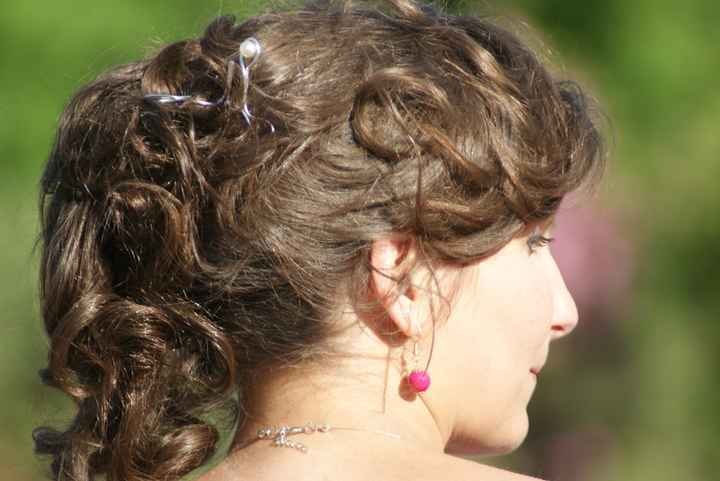 Vue de derrière avec l'épingle "oui"