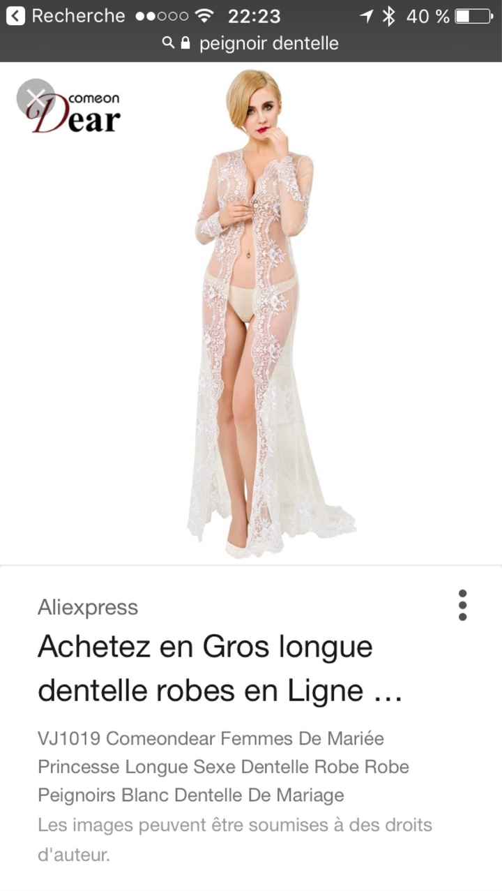  Peignoir dentelle - 1