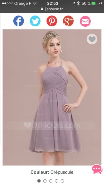 Robe demoiselle d'honneur pour ado 1