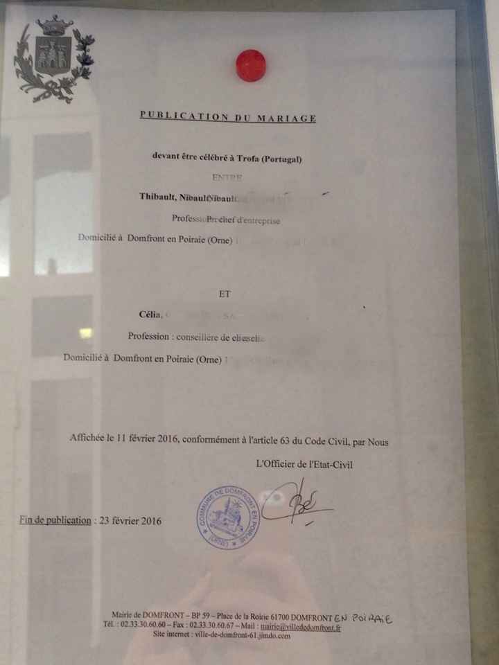 Publication des bans!! - 1