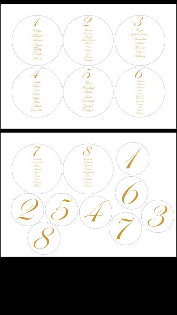 Maquette boules numeros de tables et plan table - 1