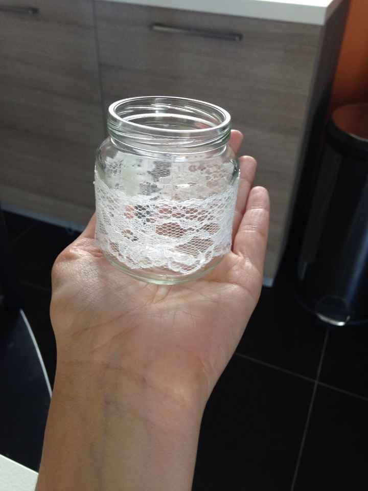 Diy petit pot et dentelle - 1