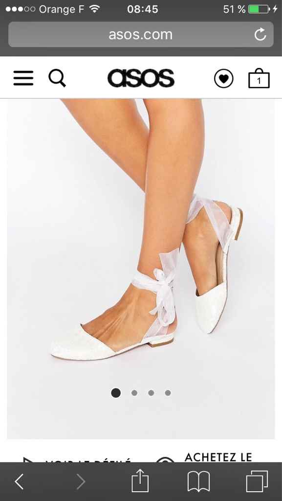 Mes chaussures plates le jour j - 1