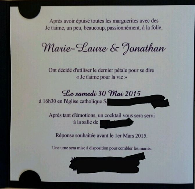 Photo de vos faire part!!!!! - 2