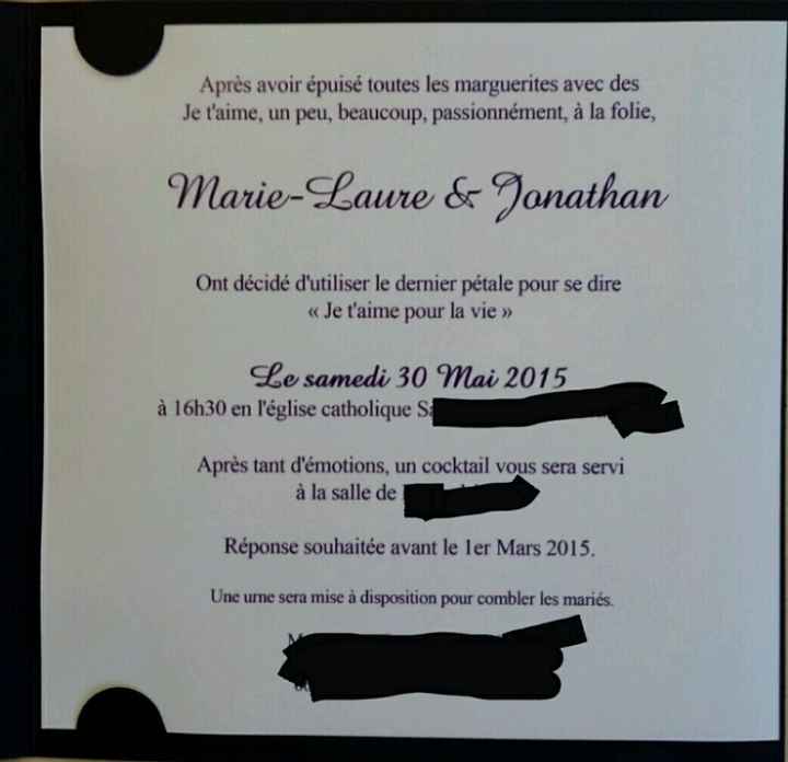 Photo de vos faire part!!!!! - 2