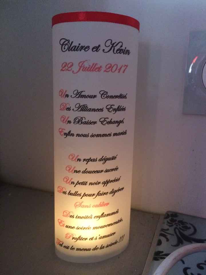 Menus photophores reçus - 1