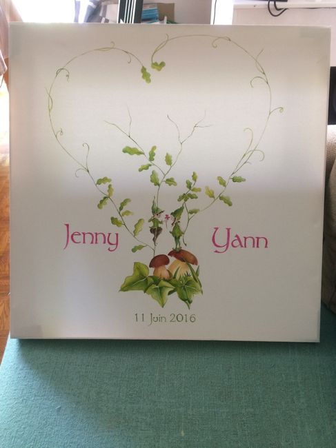 Arbre à empreintes et plan de table - 1