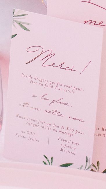 Notre idée pour remplacer les cadeaux invités par quelque chose d'utile 1