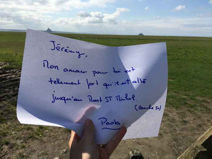 Live notes Mont St Michel pour Rose et Paola - 2