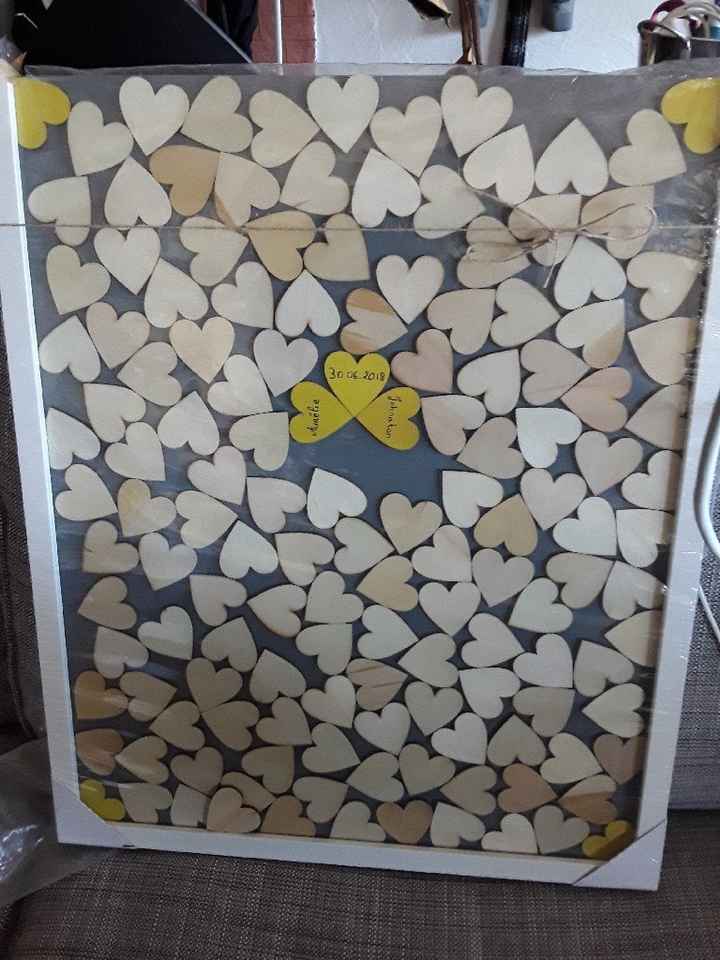 Création livre d'or cadre coeur - 1