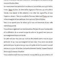 Livret de cérémonie