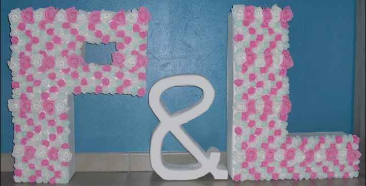 Décoration diy : nos initiales - 2