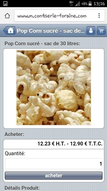Ou trouver du pop corn pour mon candy bar ?? - 1