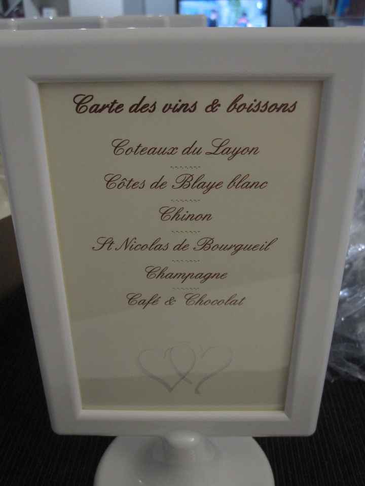 carte des vins