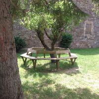 jardin du lieu de mariage