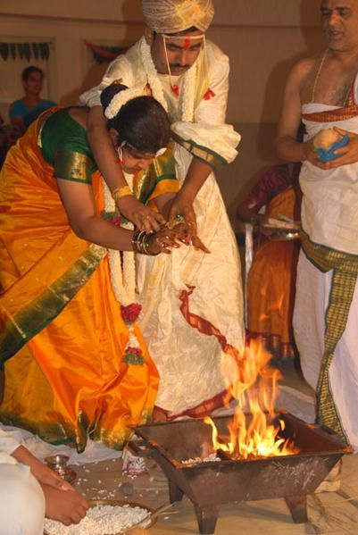 mariage et feu