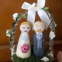 Figurines pièce montée mariage mixte asiatique - 1