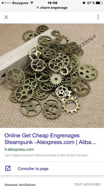 Contenant dragées theme mécanique - 1