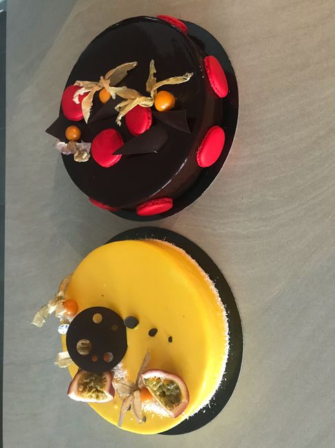 Voici les testes des deux entremets pour le dessert - 1