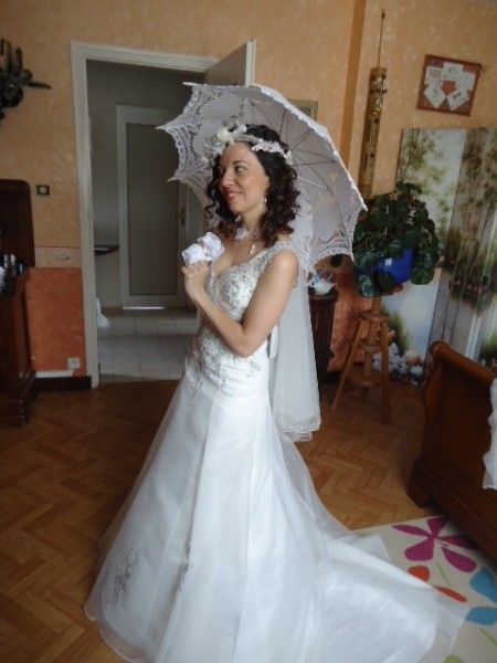 la mariée se prépare