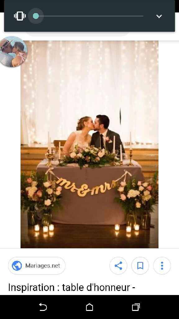 Idee Table d'honneur - 1