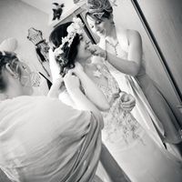 préparatifs de la mariée