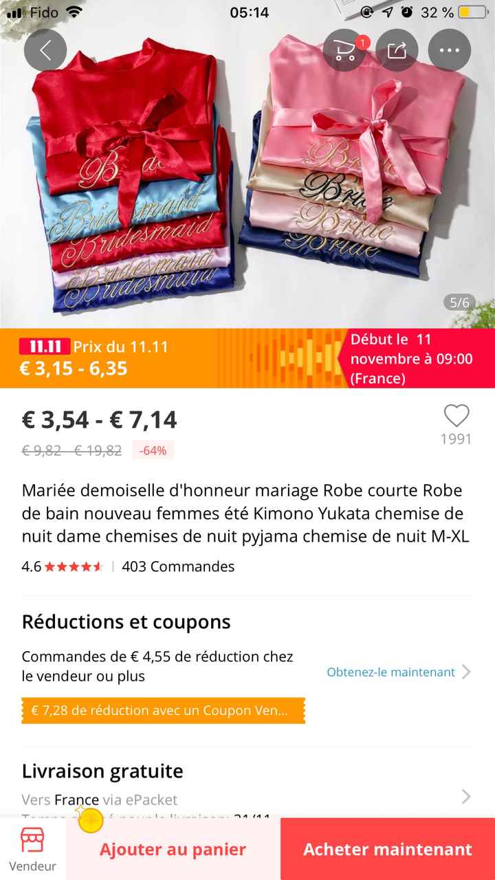 Peignoirs satin - 1