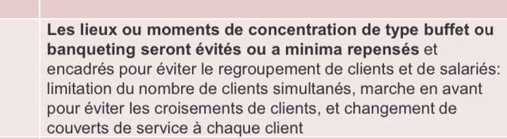 Règles du protocole sanitaire (loi) différents d’une recommandation syndicale - 1