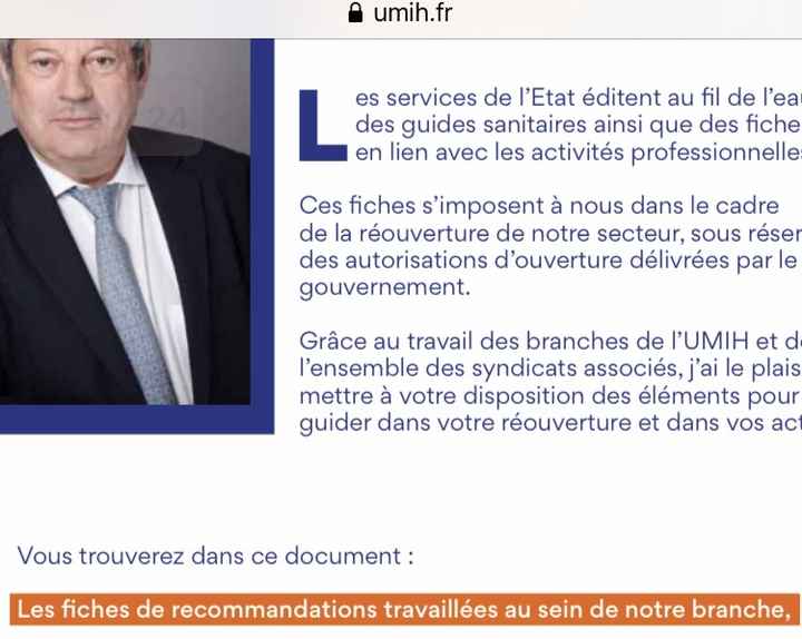 Règles du protocole sanitaire (loi) différents d’une recommandation syndicale - 4