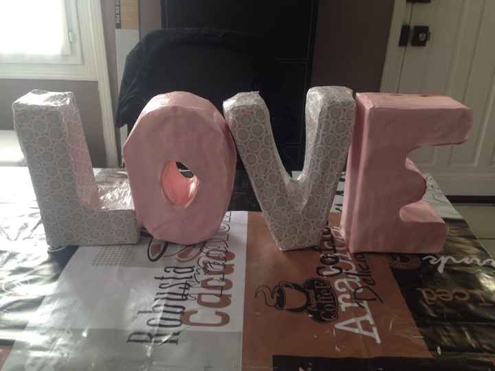 Lettres en carton diy - 1