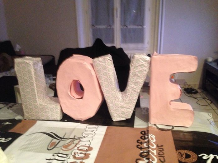 Diy lettre mariés - 2