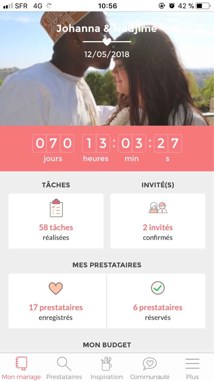 Où en sont vos compteurs Mariages.net ? - 1