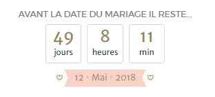 Marié(e)s du 12 Mai 2018 : J-49