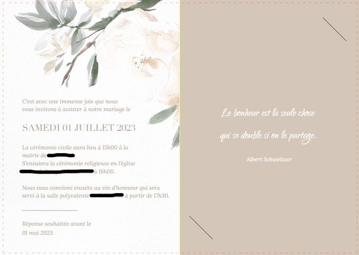 Concours voici mon Faire-part Céline 2