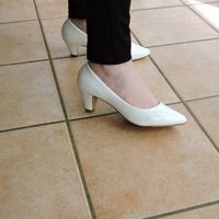 réception chaussure de la mariée