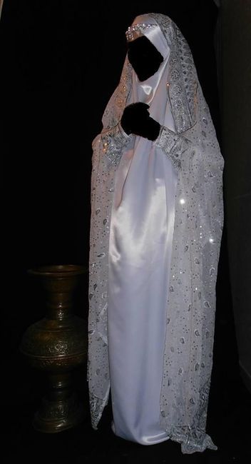 Voici mon Jilbab de mariée =)