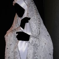 Voici le Jilbab de mariée d'un peu plus près ! =)
