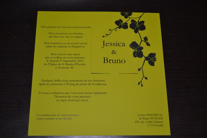 le carton d'invitation 
