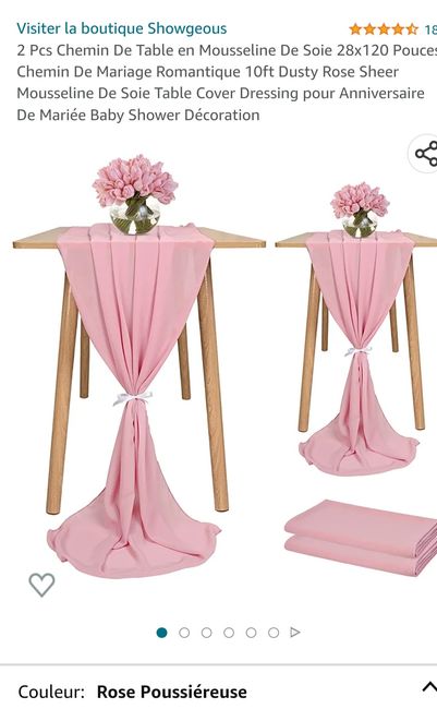 Choix des chemins de table - 1