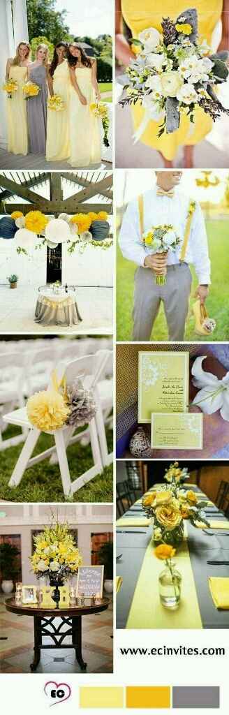 Mariage jaune et gris - 2