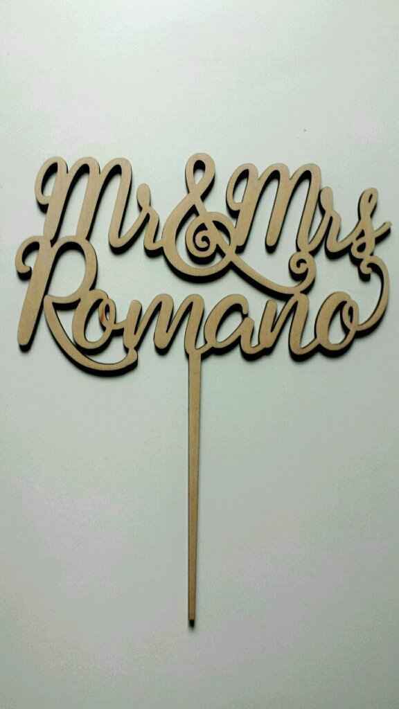 On a reçu  notre cake topper - 1
