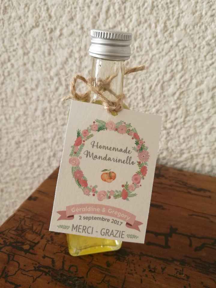 Nos cadeaux invités : liqueur de mandarine - 1