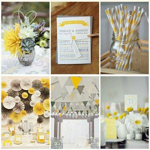 Mariage jaune et gris - 1