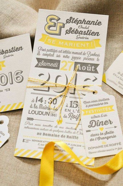 Mariage jaune et gris - 3